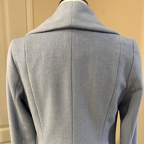 Cole Haan Powder Blue Wool Coat - Picture 13 of 17